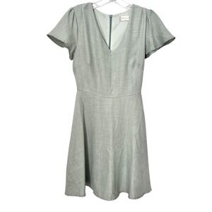 Altar'd‎ State Sage Green V-Neck  Skater Dress Short Fit & Flare XS Date Night